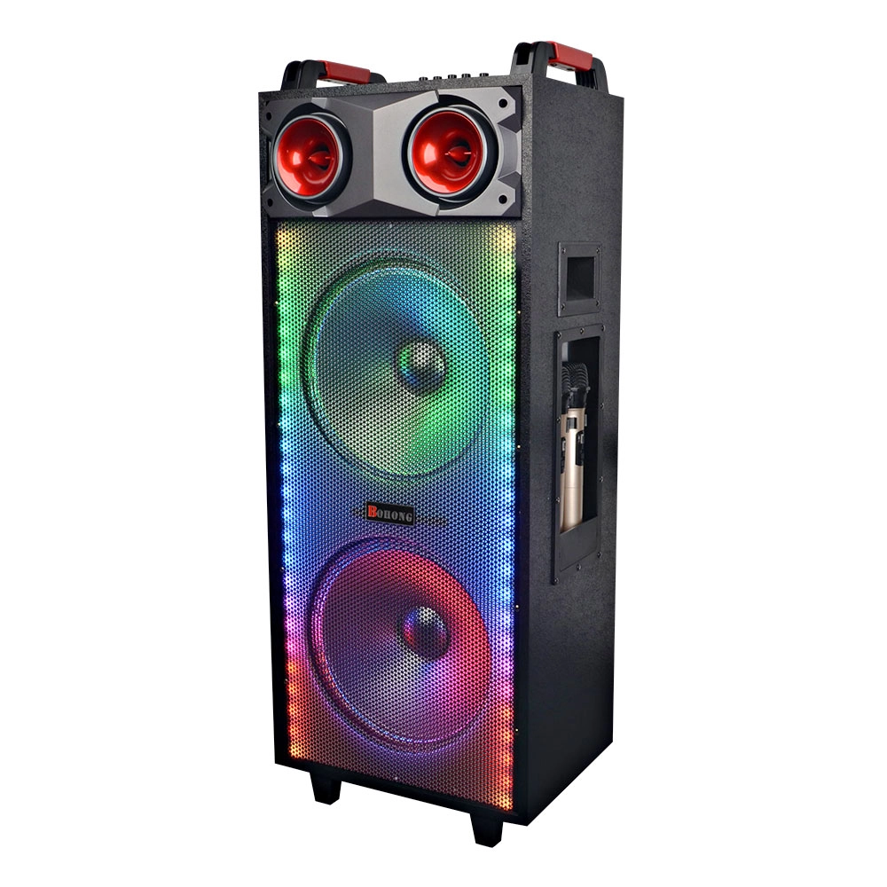 Bohong MT-1216 qora portativ kolonkasi + mikrofon O'zbekistonda