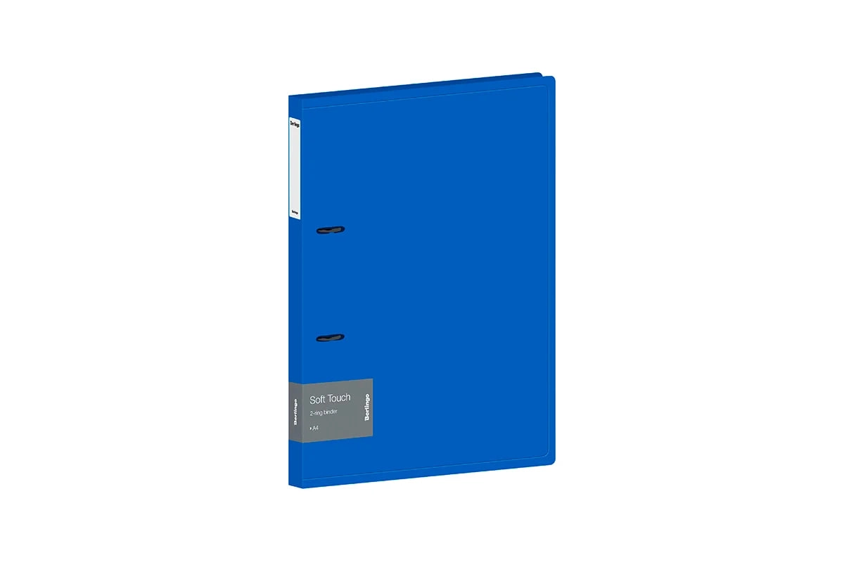 Berlingo "Soft Touch" A4 papka-registratori, ko‘k, arka mexanizmli sotib olish