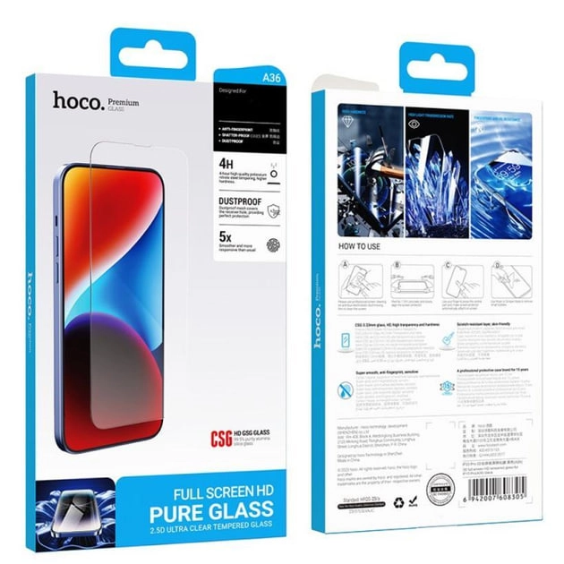 Защитное стекло Hoco A36 для iPhone 15 Pro в Узбекистане
