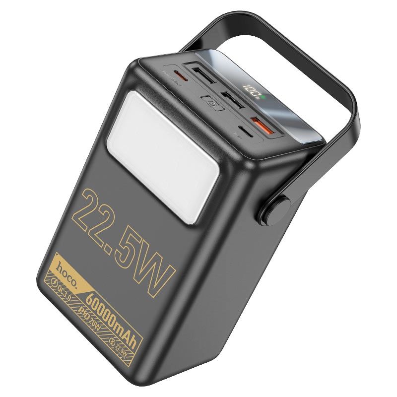 Hoco J110 60000mAh 22.5W qora portativ akkumulyatori sotib olish