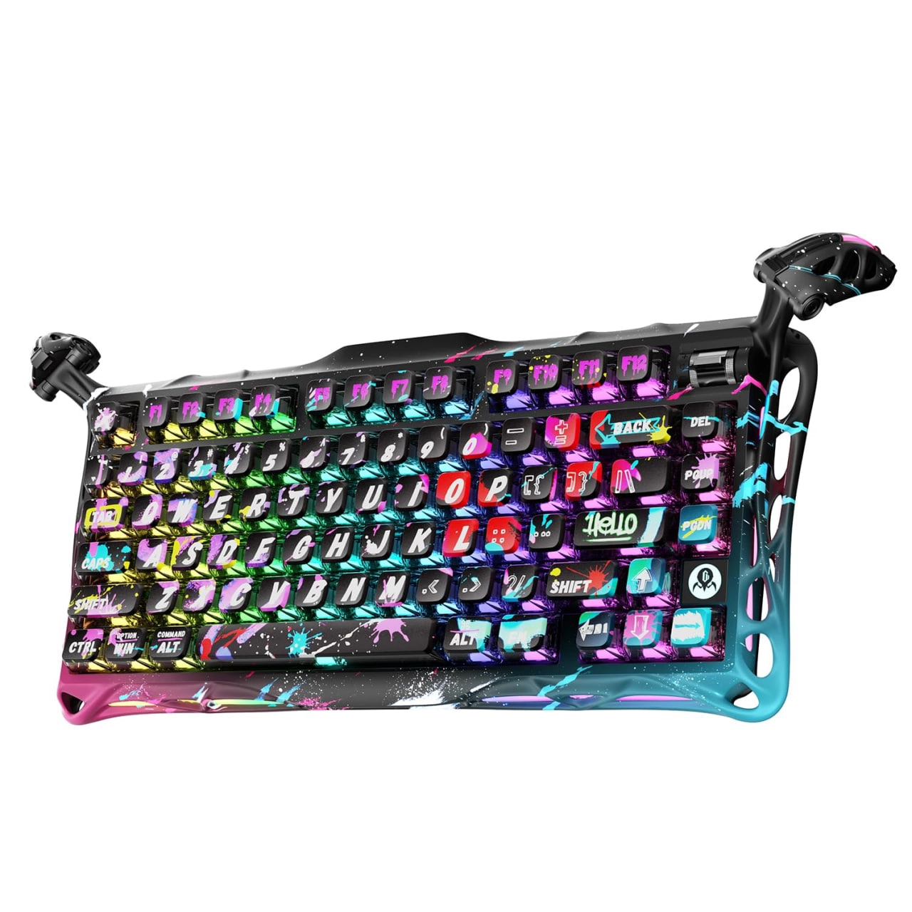 Игровая клавиатура GravaStar Mercury V75 Pro SE (GS V75 PRO_U_CG_BLK) Neon Graffiti купить