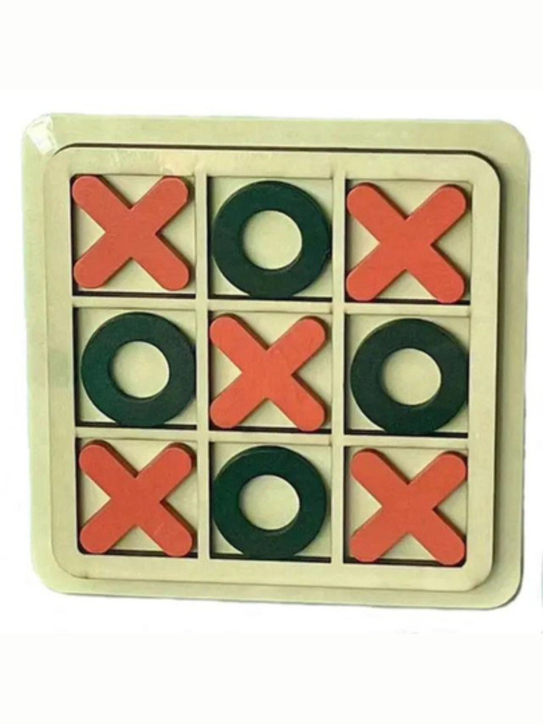 X/O interaktiv yog'och o'yin taxtasi (qora-sariq) sotib olish