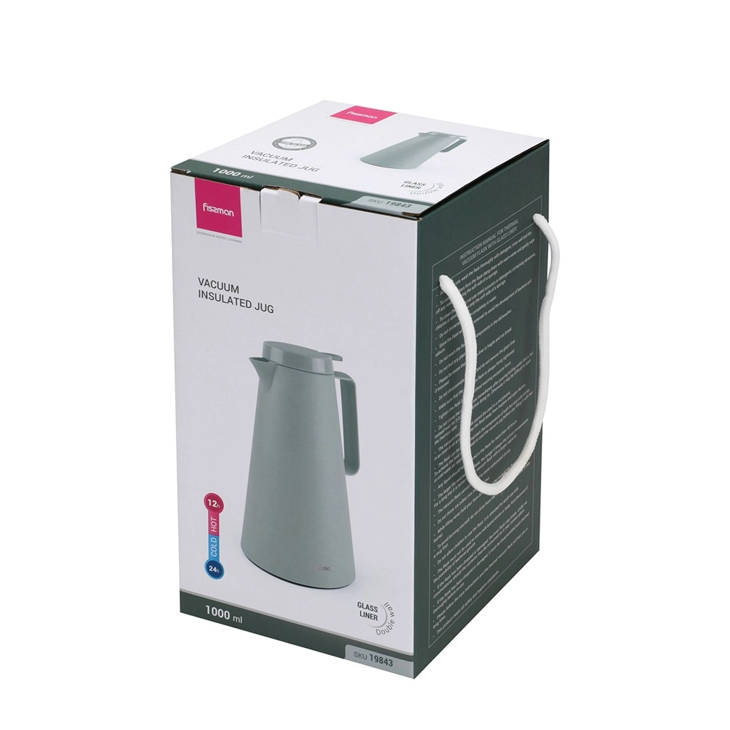 Термокувшин Fissman 1 л зеленый рассрочка