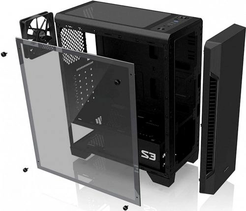 Zalman S3 TG Black kompyuter korpusi arzon