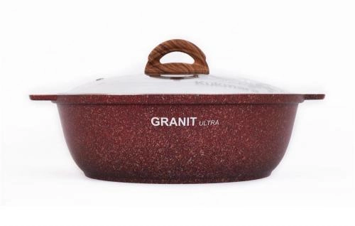 Кастрюля-жаровня Kukmara 4л линия Granit Ultra (Original, Blue) цена