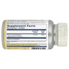 Solaray, Super Bio Vitamin D-3, 5000 ME, 120 yumuşoq kapsulalar (69755) arzon
