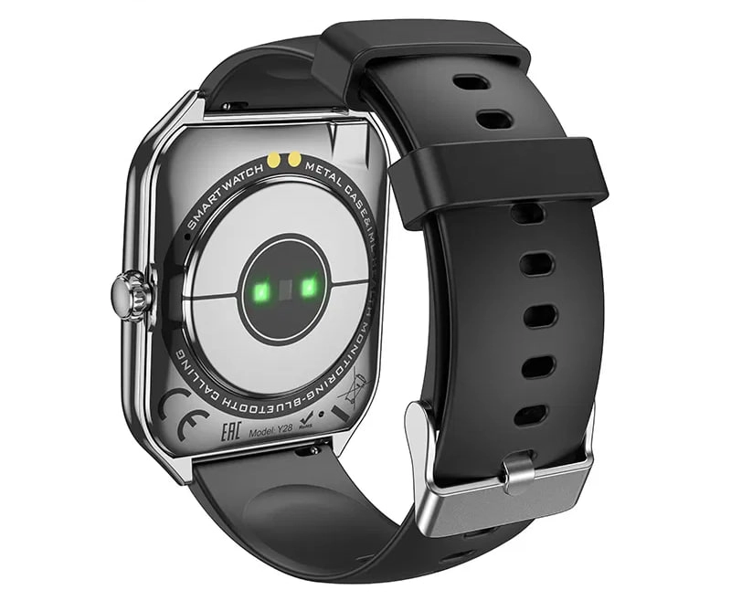 Hoco Y28 Amoled Black smart soati arzon