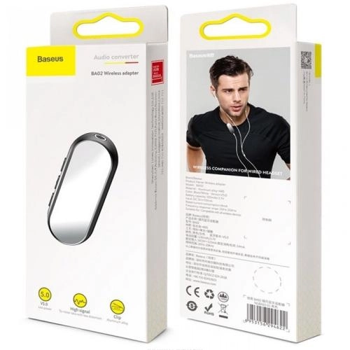 Адаптер для наушников Baseus BA02 Wireless (Black) рассрочка