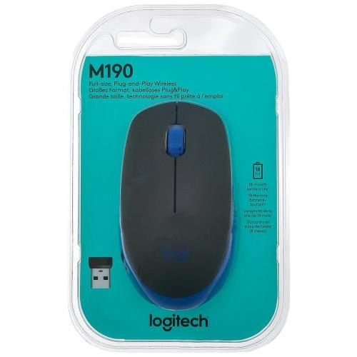 Беспроводная мышь Logitech M190 USB Blue в Узбекистане