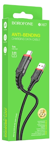 Кабель Borofone BX67 USB to Micro-USB Black в Узбекистане
