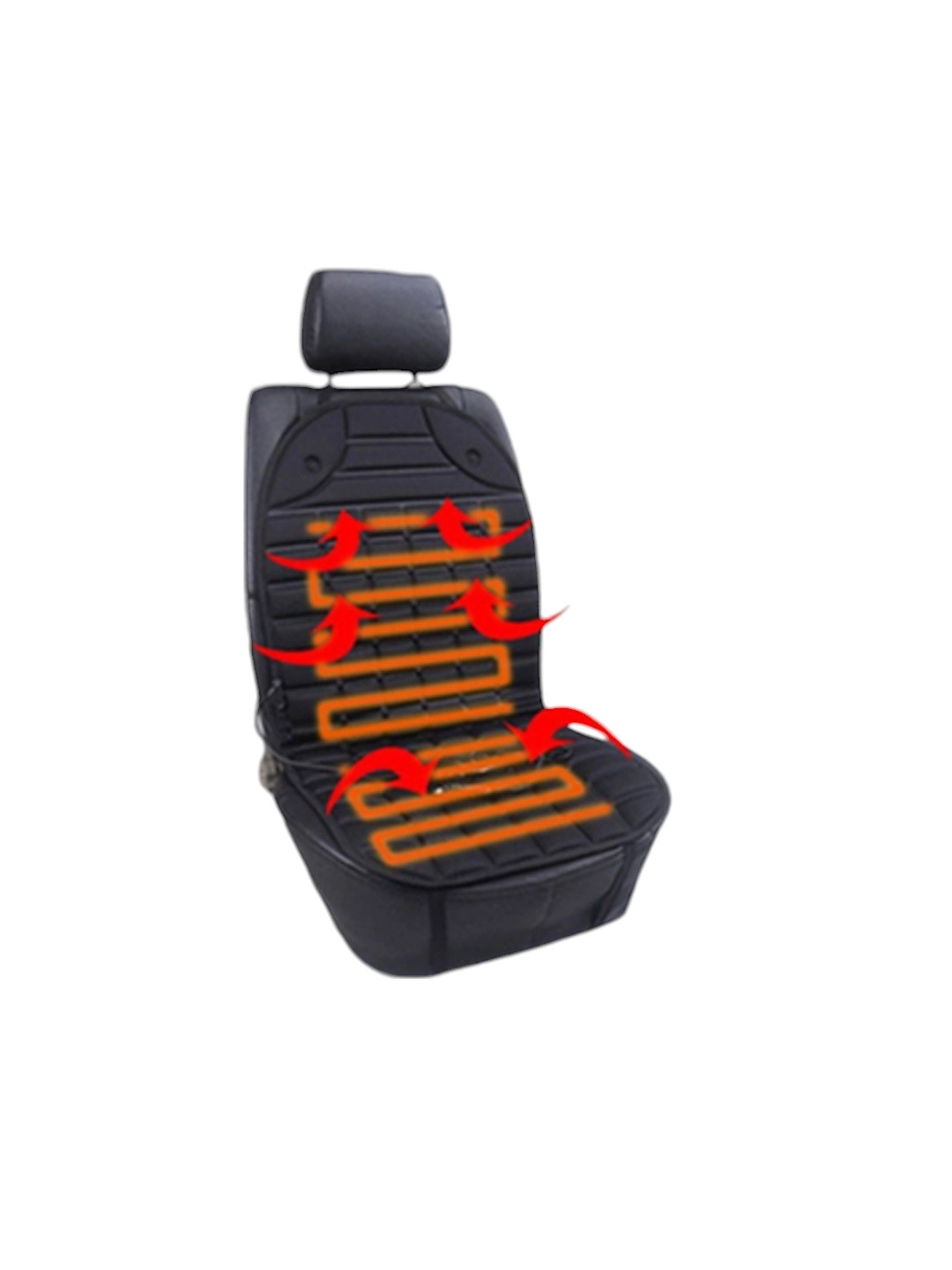 Подогрев сиденья авто со спинкой с терморегулятором / Накидка с подогревом на сиденье с фото