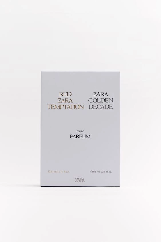 Zara RED TEMPTATION 80 МЛ + OLDEN DECADE 90 МЛ— парфюм для женщин недорого