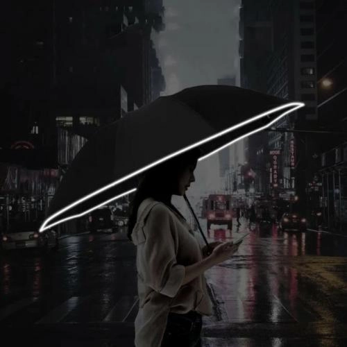 Зонт c фонариком Xiaomi KongGu Reverse Ten Bone Automatic Lighting Umbrella Black цена