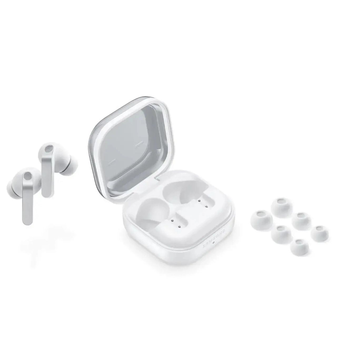 Samsung Galaxy Buds 4 Pro White simsiz quloqchinlari rasm bilan