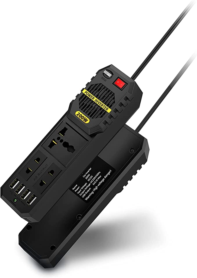 Green Stark Plus Power Inverter 200W avtomobil uchun simli uzaytirgichi arzon