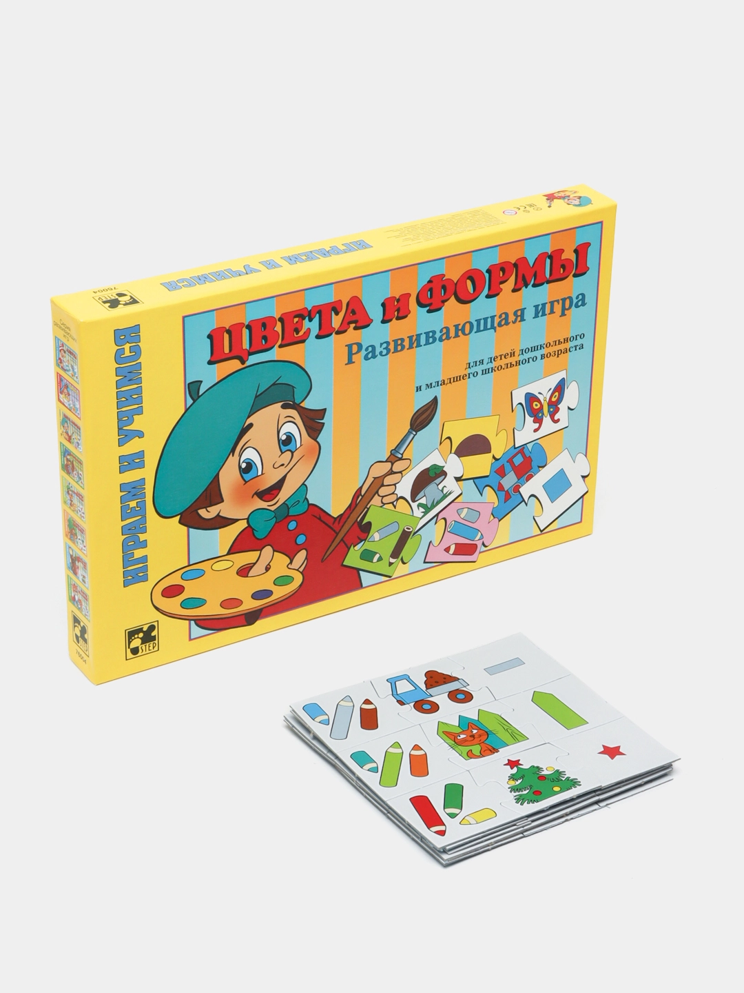 O'quv stol o'yini  "Цвета и формы" arzon