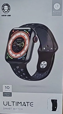 Green Lion Ultimate qora smart-soati arzon