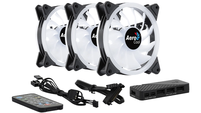 Вентилятор для корпуса Aerocool Duo 12 Pro Black в Узбекистане