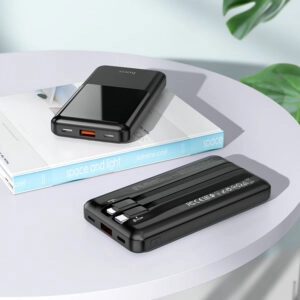 Power bank Hoco Q9 Pro 10000mAh qora tashqi akkumulyatori onlayn