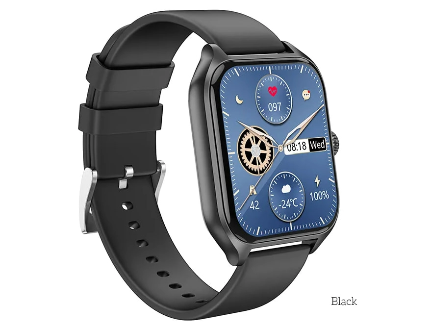 Borofone BD5 qora smart soati sotib olish