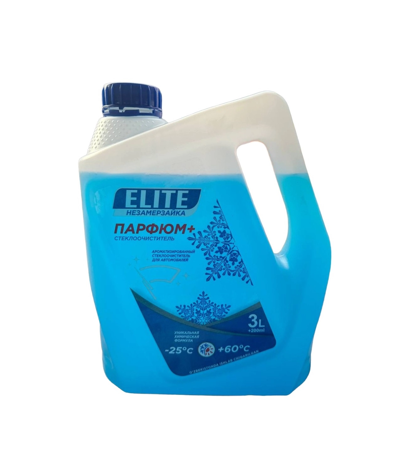 Ароматизированный стеклоочиститель Elite -25* незамерзайка+парфюм, 3.2 л синий купить
