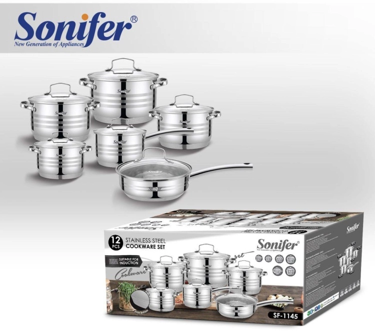 Набор кастрюль Sonifer SF-1145 купить