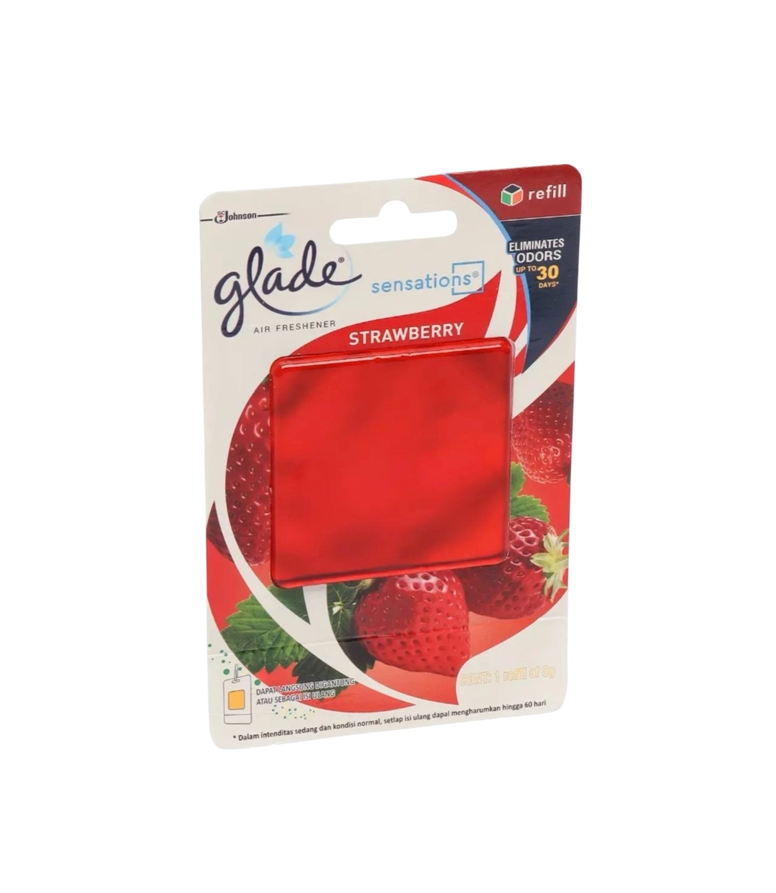 Гелевый ароматизатор освежитель Glade Sensations Strawberry купить