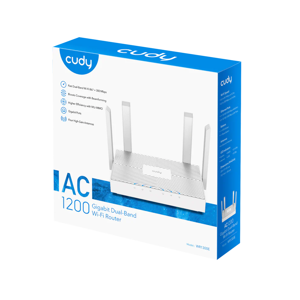 Wi-Fi router Cudy WR1300E bo'lib to'lash