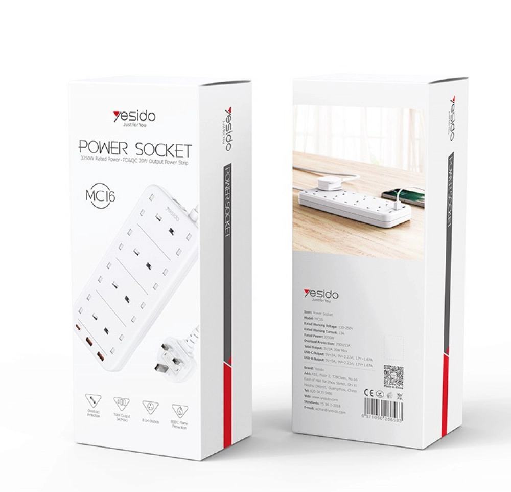 Сетевой фильтр Yesido MC16 недорого