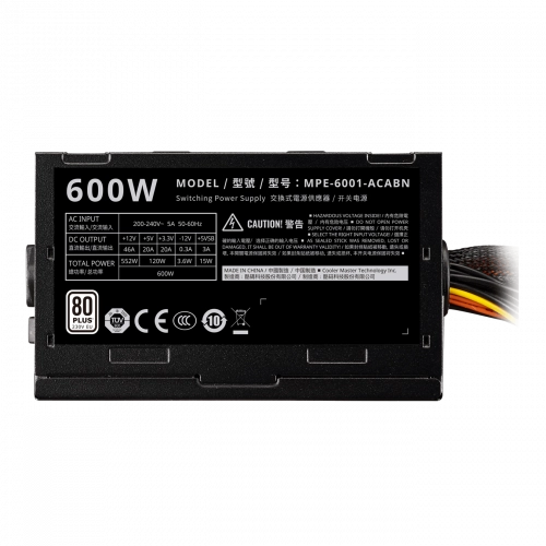 Блок питания Cooler Master Elite V4 600W рассрочка