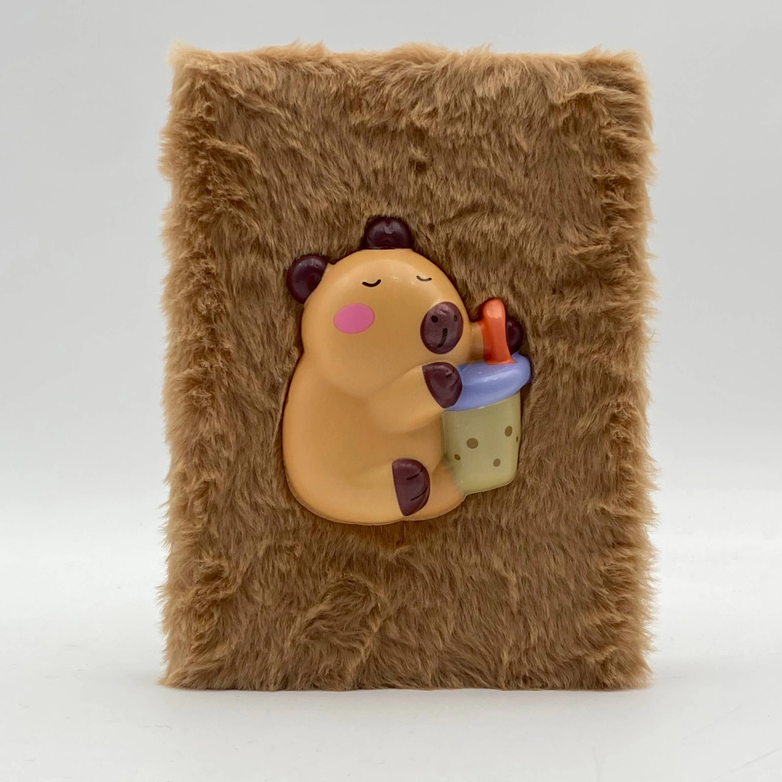 Пухлый блокнот kawaii (коричневый, розовый) купить