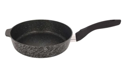 Сковорода глубокая Kukmara "Грация" 220мм черный (сгчс221а) недорого