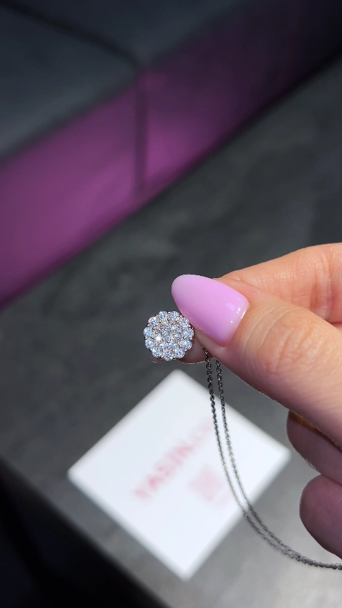 Серебряная Цепочка Iced petals недорого