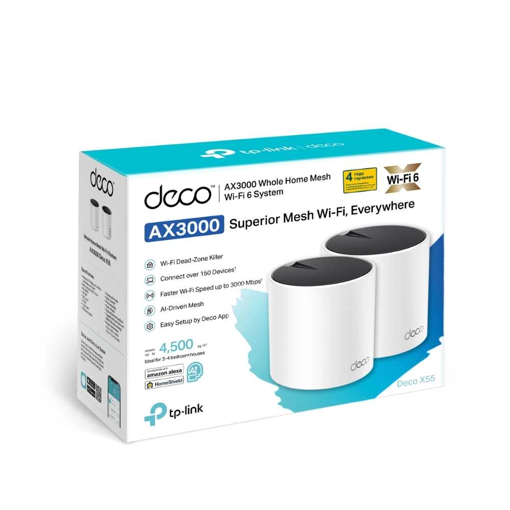 Wi-Fi Mesh система TP-LINK Deco X55 (2-pack) купить