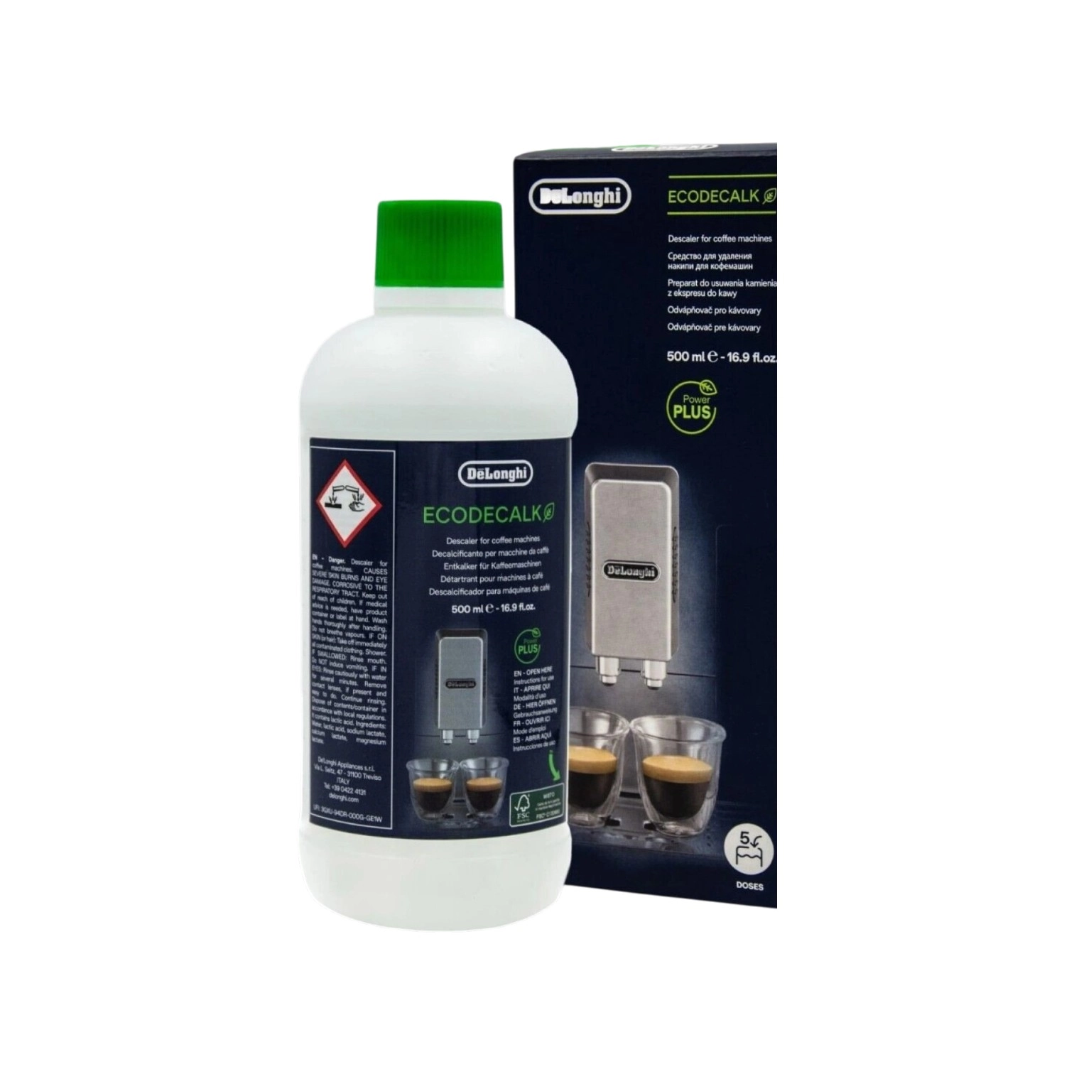 Kofemashina uchun kalkdan tozalash vositasi DeLonghi DLSC500, 500 ml O'zbekistonda