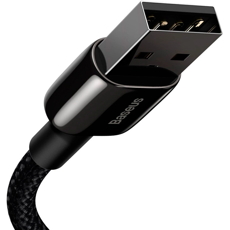 Кабель Baseus CALWJ-01 Tungsten Gold Fast Charging Data Cable USB - Lightning 2.4A 1m черный недорого