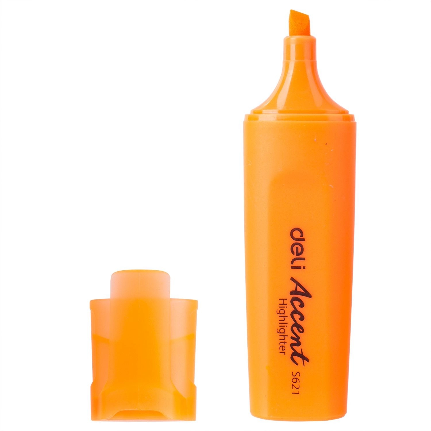 Текстовыделитель Highlighter Deli S621  (оранжевый, шт) - фото №3 Текстовыделитель Highlighter Deli S621  (оранжевый, шт) недорого
