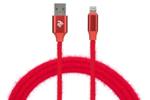 Кабель 2E FUR USB 2.0 TO LIGHTNING CABLE, 1М, BLACK 2E-CCLAC-BLACK, RED недорого