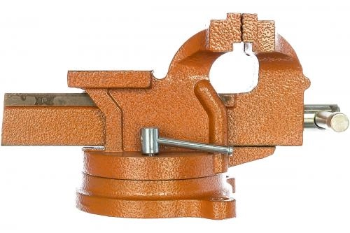 Слесарные поворотные тиски SPARTA 100 мм с наковальней 186235 недорого