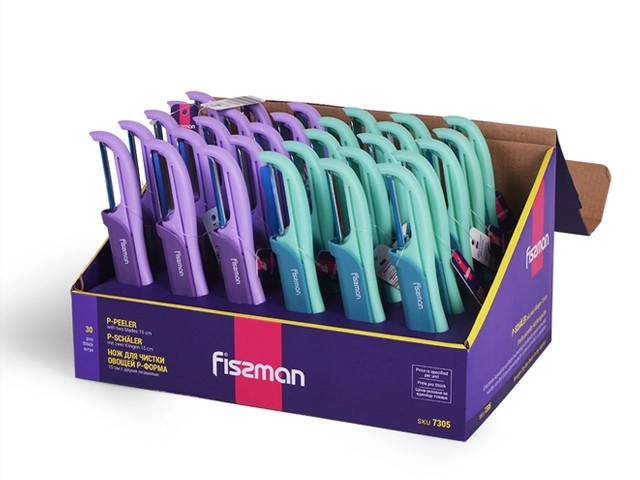 Овощечистка FISSMAN Р-формы с двумя лезвиями недорого