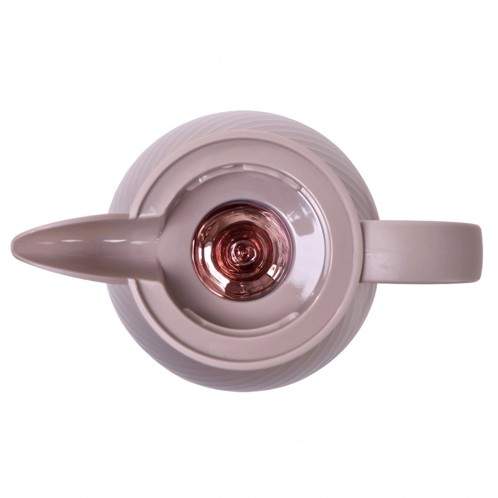 Термокувшин Fissman 1000 мл Светло-коричневый (пластиковый корпус со стеклянной колбой) купить