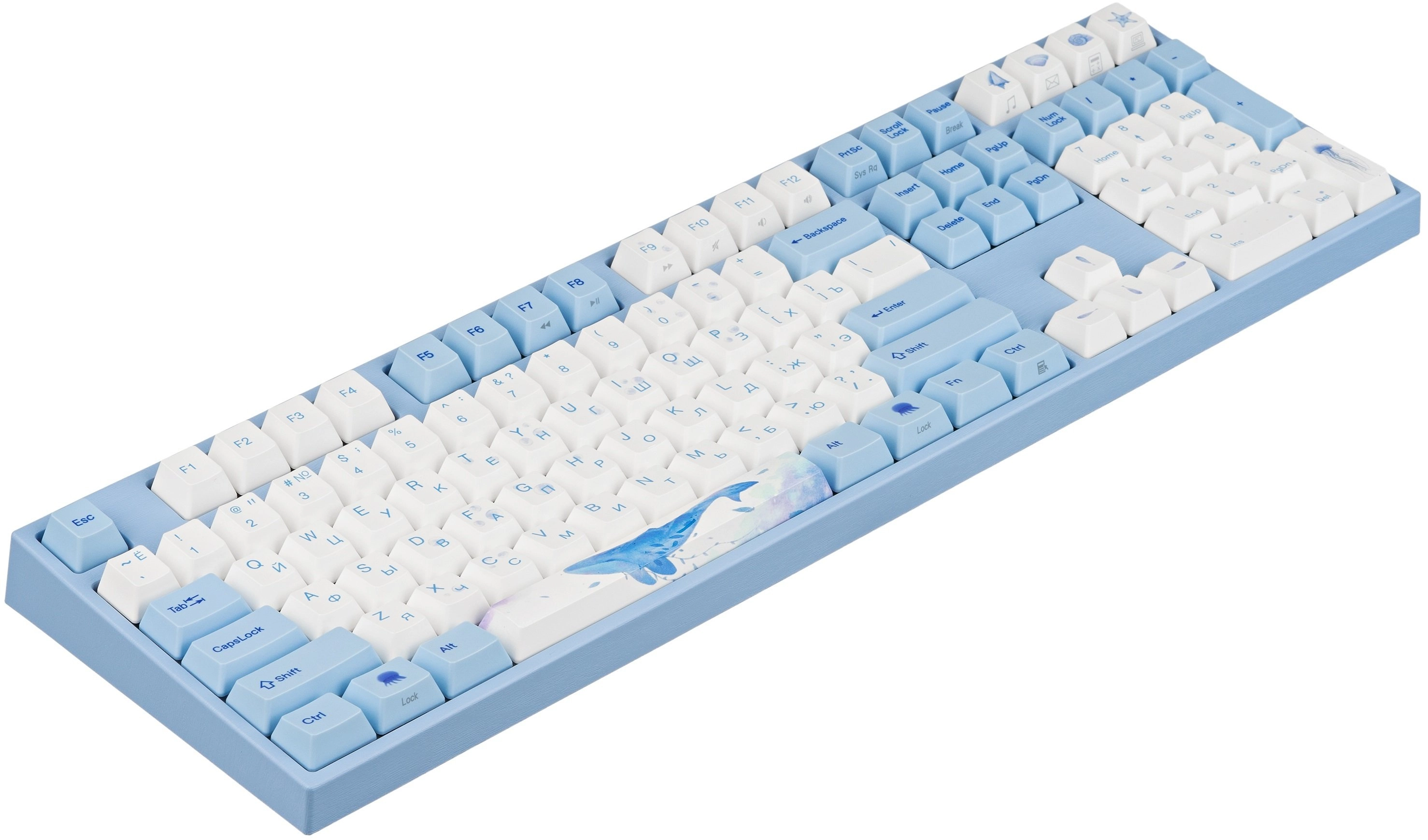 Клавиатура Varmilo VA108M Sea Melody Cherry MX Blue + коврик в подарок недорого