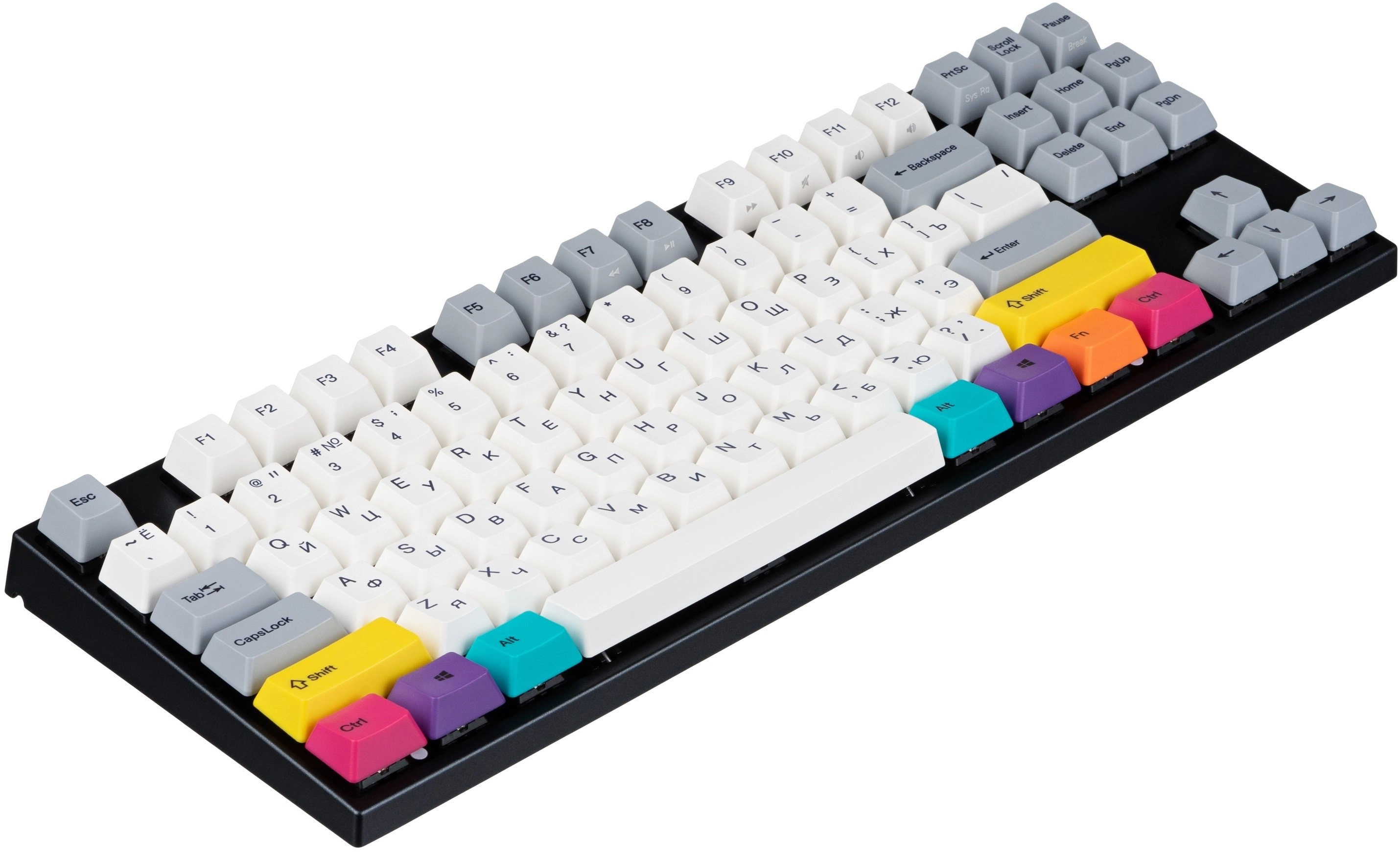 Клавиатура Varmilo VA87M CMYK Cherry MX Red + коврик в подарок недорого