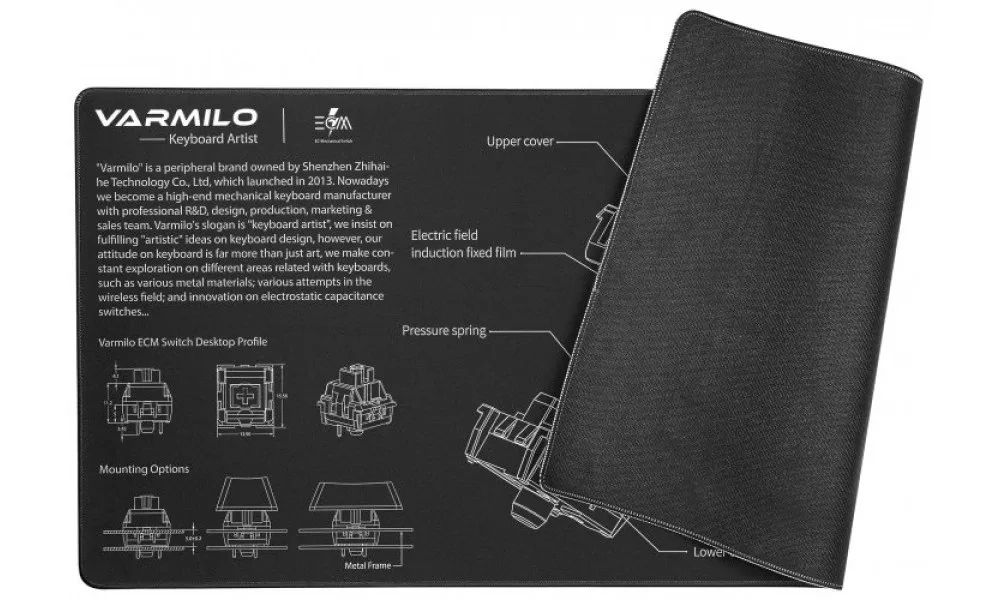 Коврик для мыши Varmilo Mousepad EC Mechanical Switch Desk Mat XL недорого