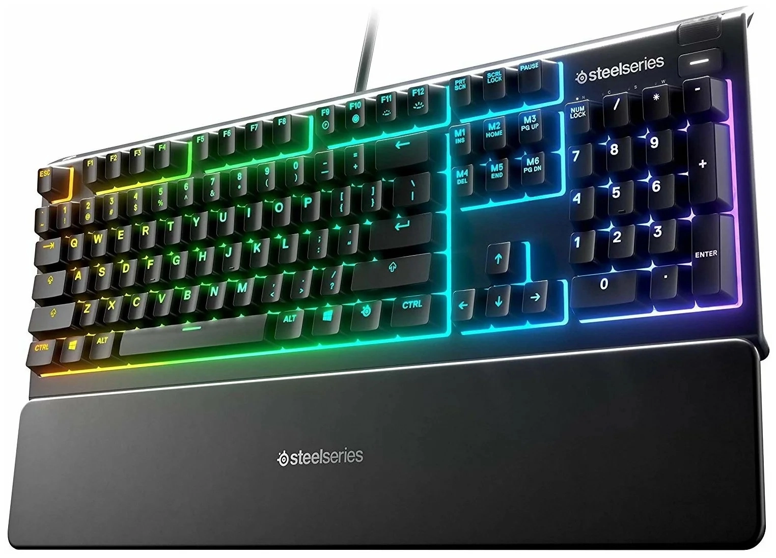 SteelSeries Apex 3 Gaming Keyboard Whisper Quiet Switches RU klaviaturasi - rasm №3 SteelSeries Apex 3 Gaming Keyboard Whisper Quiet Switches RU klaviaturasi arzon