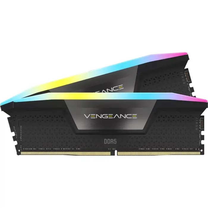 Оперативная память Corsair Vengeance RGB 32GB (2x16GB) DDR5 6200MHz C36 Black недорого
