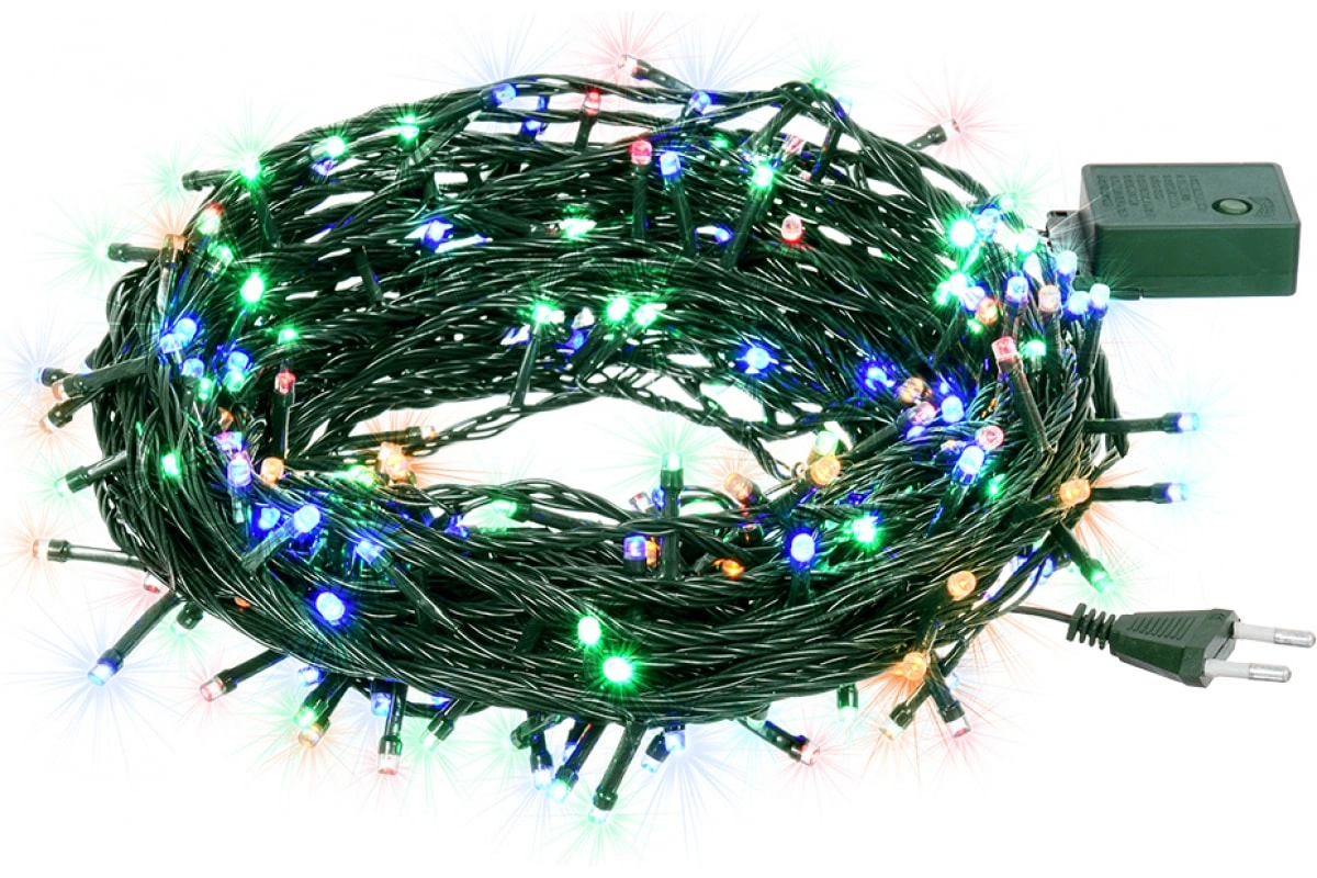 Гирлянда Vegas нить 100 разноцветных LED ламп 8 режимов недорого