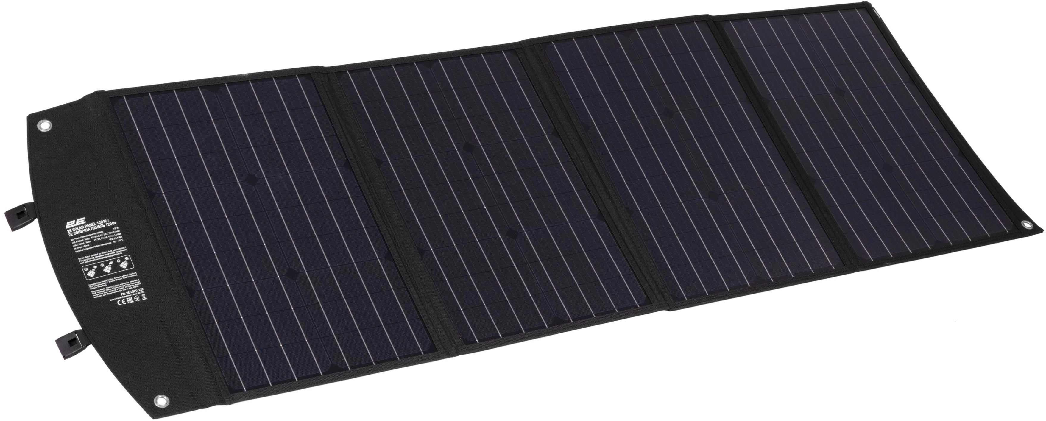 Портативная солнечная панель 2E 120W (2E-LSFC-120) - фото №3 Портативная солнечная панель 2E 120W (2E-LSFC-120) недорого