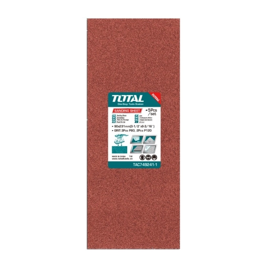 Набор шлифовальных листов TOTAL 90x231мм TAC749241-1 купить