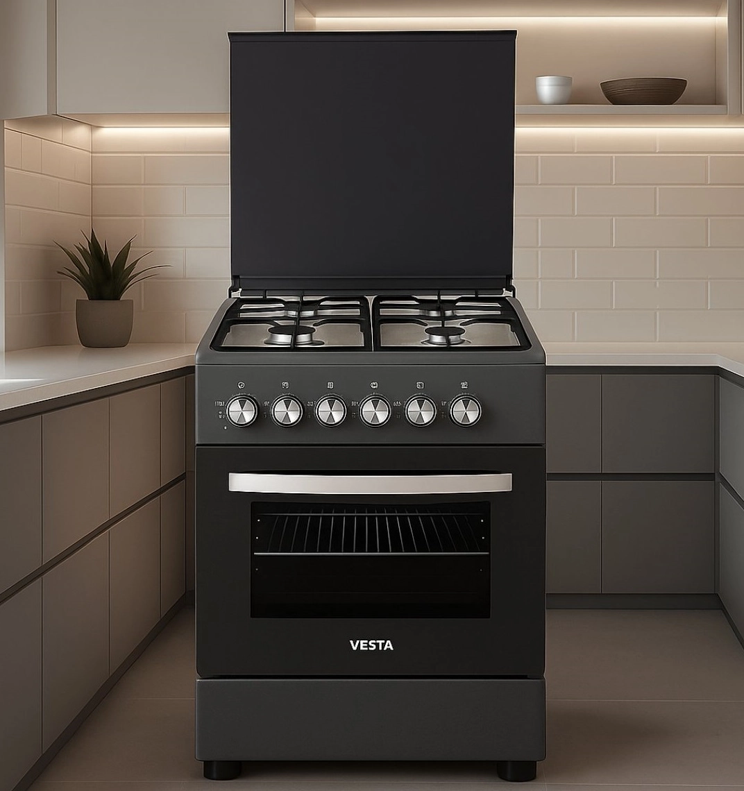 Газовая плита Vesta AG-01 ГК Серая купить